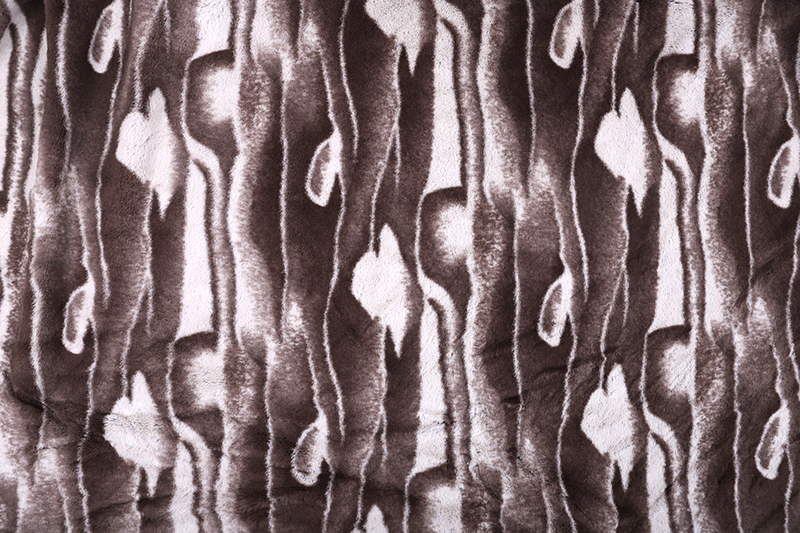 Imitation dischargeprint artificial fur