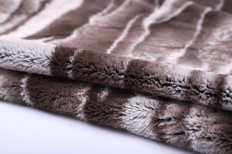 Imitation dischargeprint artificial fur