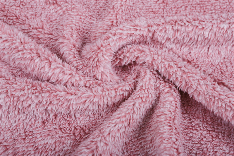 Double-sided pink cationic sherpa