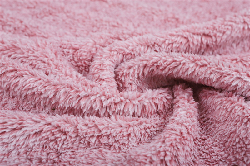 Double-sided pink cationic sherpa