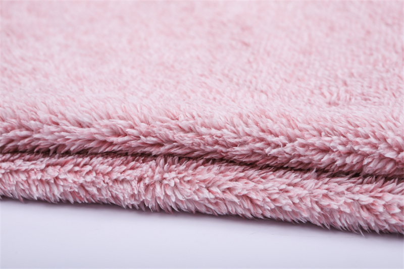 Double-sided pink cationic sherpa