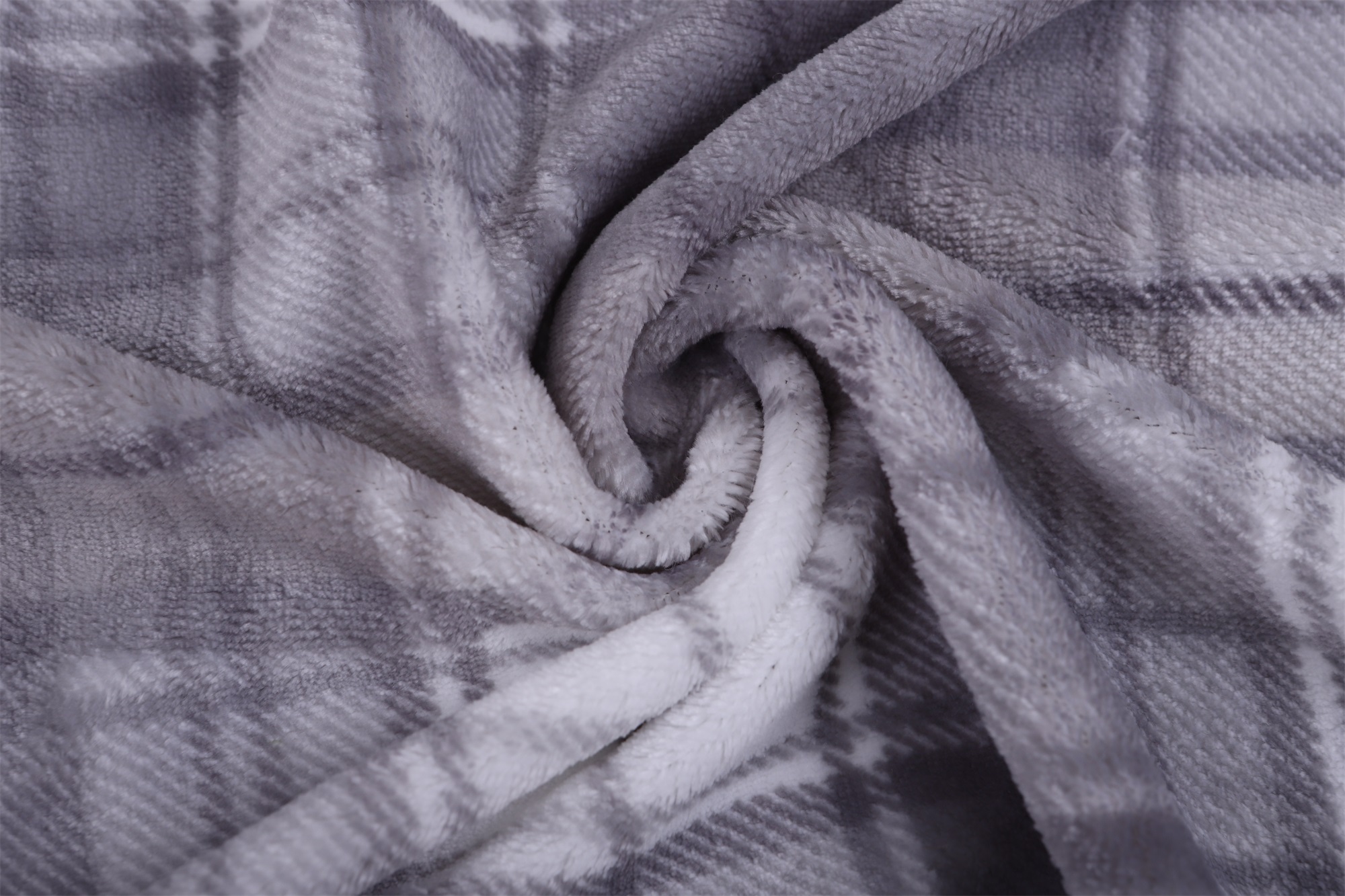 Single-sided gray flannel fleece