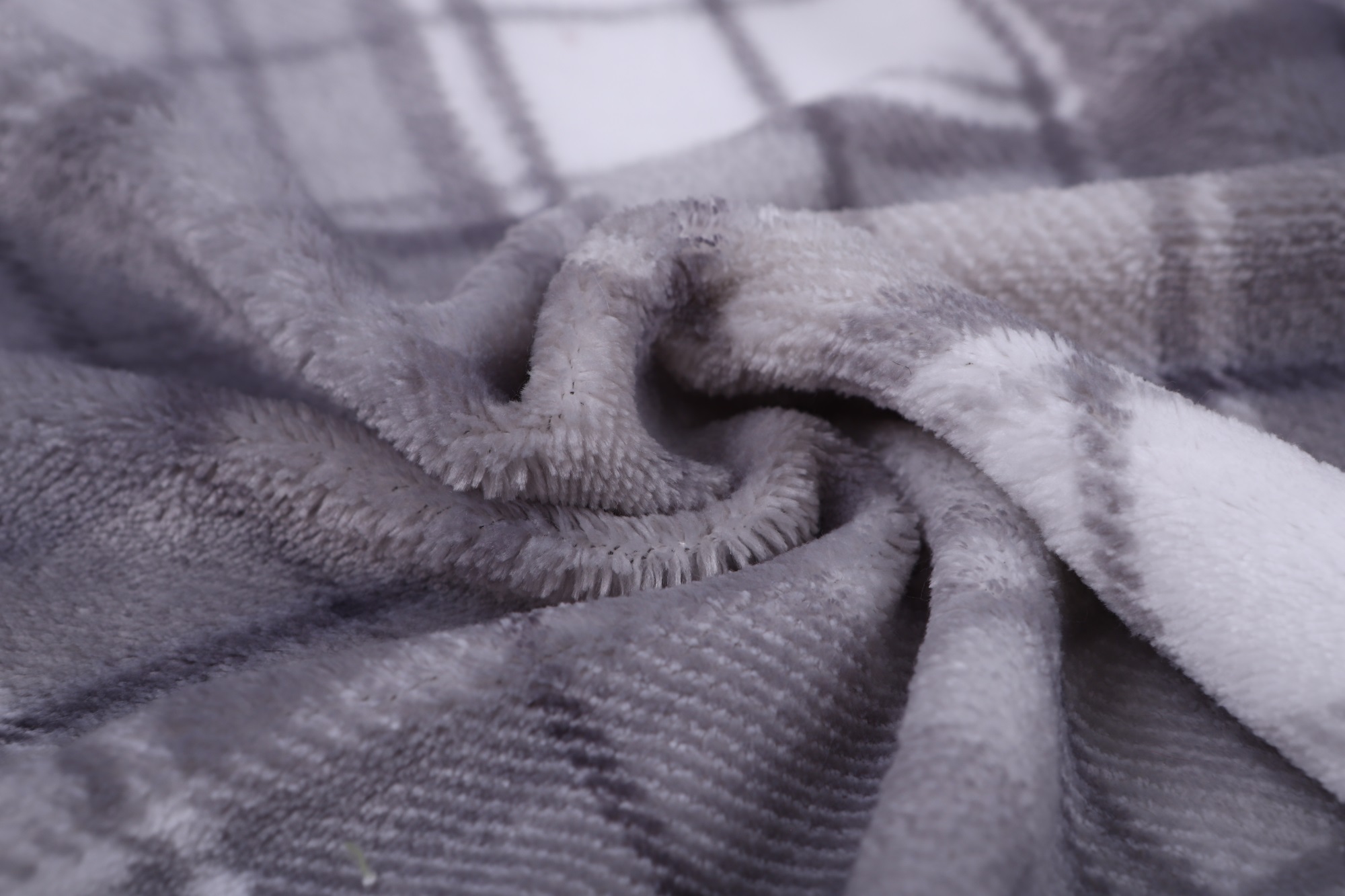 Single-sided gray flannel fleece